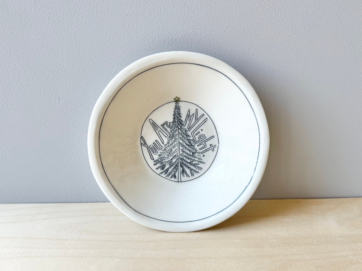 "You Are My Light (Tree)" small pasta bowl