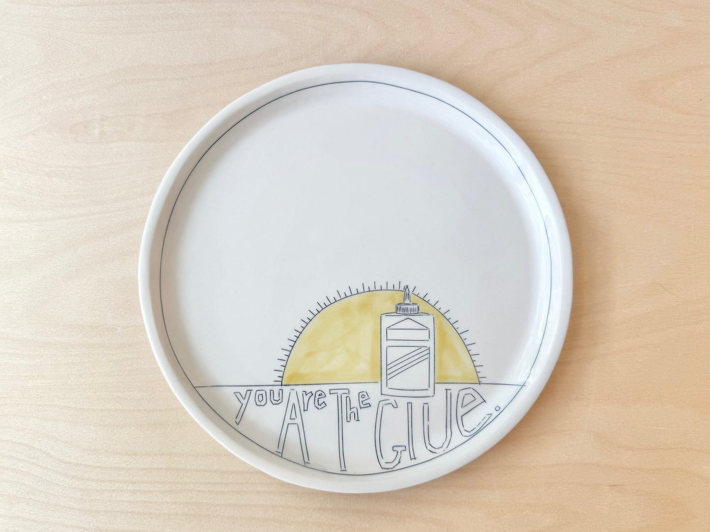 "You are the glue" dinner plate