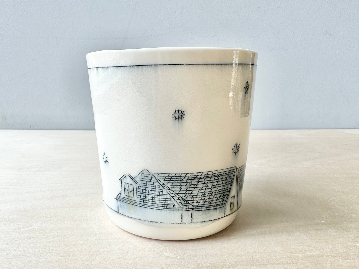 Rooftops & Snowflakes Mug - 16oz