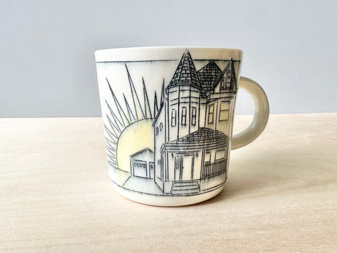 Home w/Sun & Laundry Mug (16 oz)