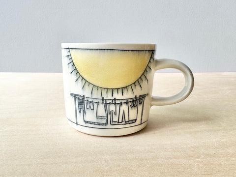 Clothesline, Sunshine, & Tree Swing Mug (8 oz)