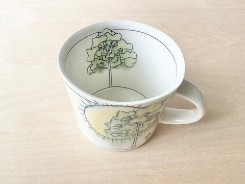 Clothesline, Tree & Sunshine Large Mug (20 oz)
