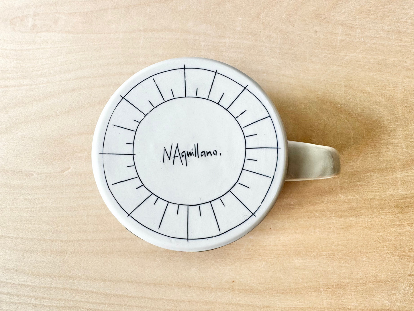 Clothesline, Tree & Sunshine Large Mug (20 oz)
