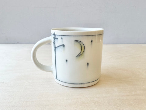 Powerlines & rooftop mug (12 oz)