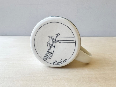 Powerlines & rooftop mug (12 oz)