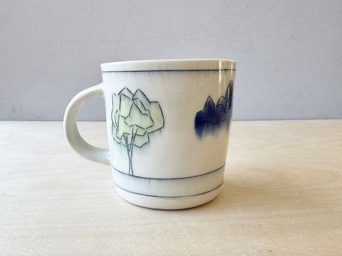 Clothesline, Sunshine, & Blue Clouds Mug (16 oz)