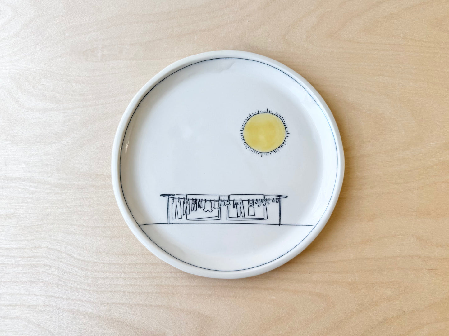 Clothesline & Sunshine Lunch Plate