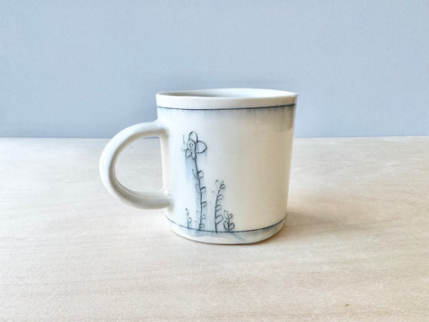 Daughter & Doll with Flowers Mug (10 oz)