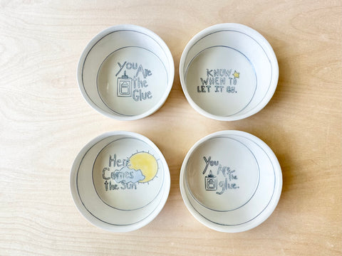 "Know when to let it go" small bowl