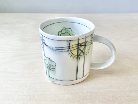 Transmission lines & sunshine mug (10 oz)