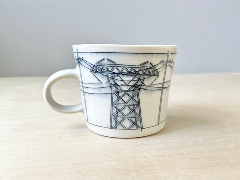 Transmission lines (powerlines inside) mug (10 oz)